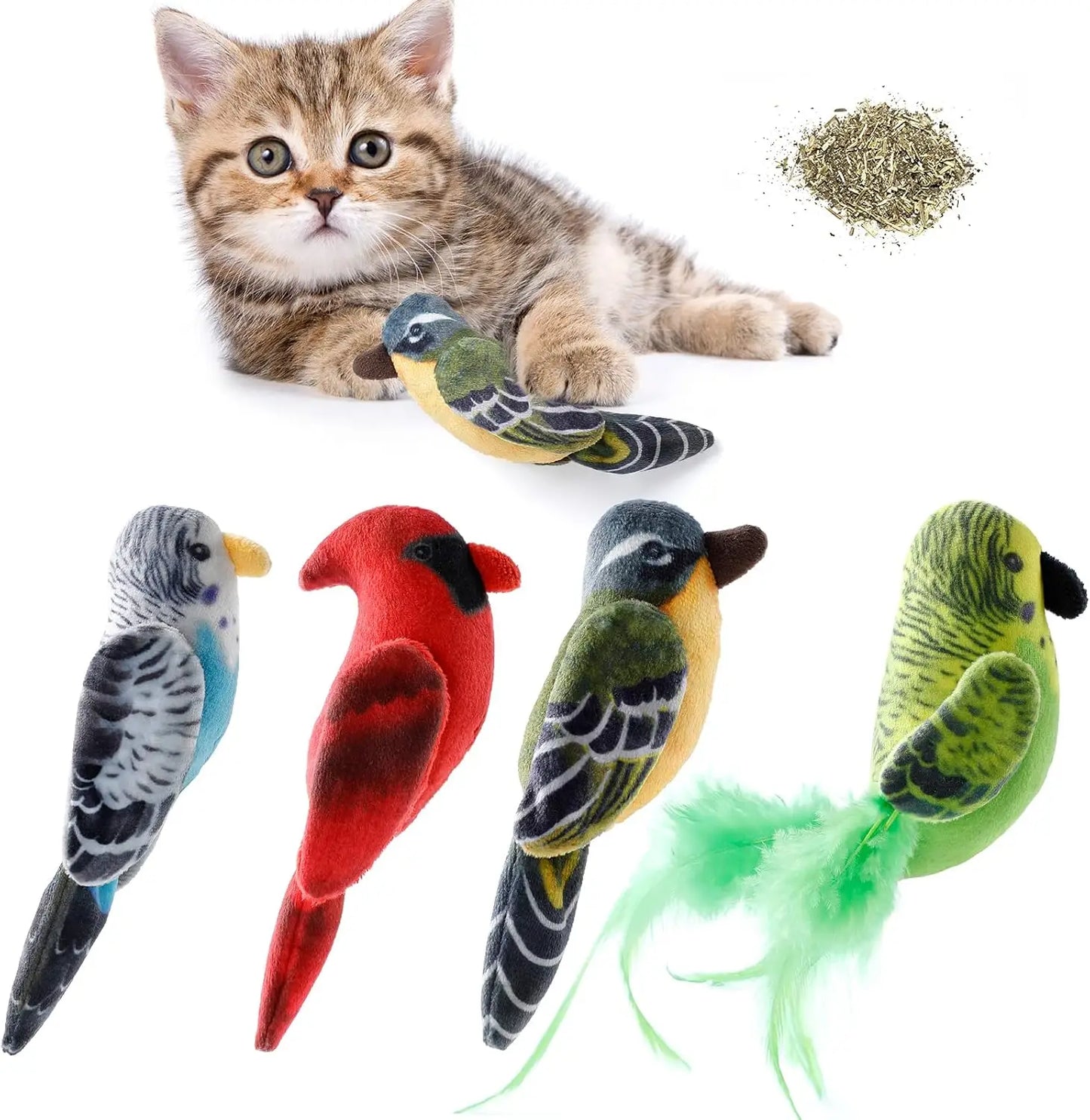 Cat Bite Toys Indoor Cat -5 Plush Cat Bite Toys Interactive Cat Bite Stuffed Cat Toys Soft Pet Toys (Animal Shape)