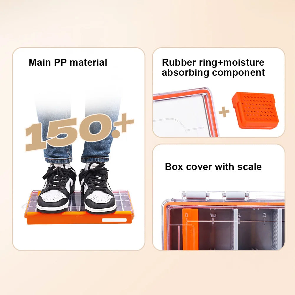 Fish Hook Fishing Lure Bait Storage Case Waterproof Portable Fishing Gear Accessories Box Fishing Lure Box Fishing Supplies