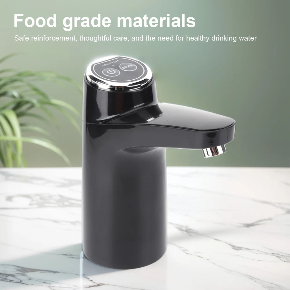 Electric Water Pump USB Rechargeable Portable Water Dispenser One Key Switch Mini Water Pump for Outdoor Camping