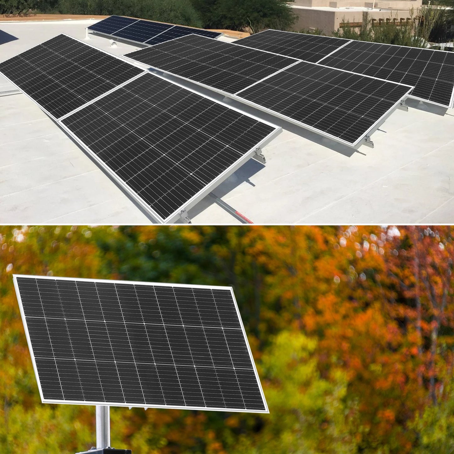 Rigid Solar Panel Battery Charger Modules 1200W 720W 600W 480W 360W 240W 120W Photovoltaic Panels 18V Monocrystalline cell