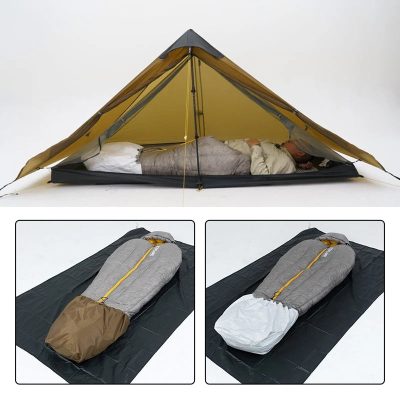 3F UL GEAR Sleeping Bag Foot Ultralight Dyneema Nylon Portable Waterproof Bag Camping Sleeping Bag Accessories Tear Resistant