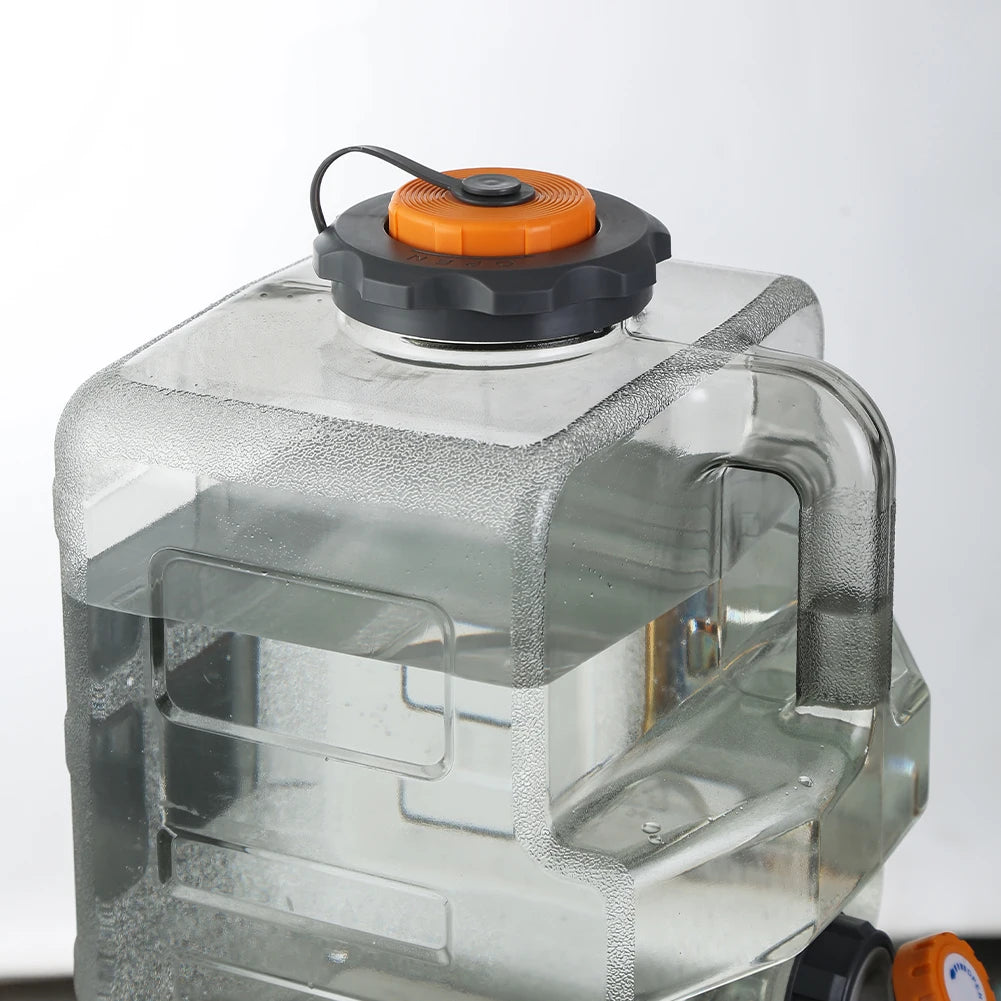 8L /12L /15L Camping Water Jug with Spigot Emergency Water Storage Portable Water Tank for Outdoor Hiking Camping Home Use