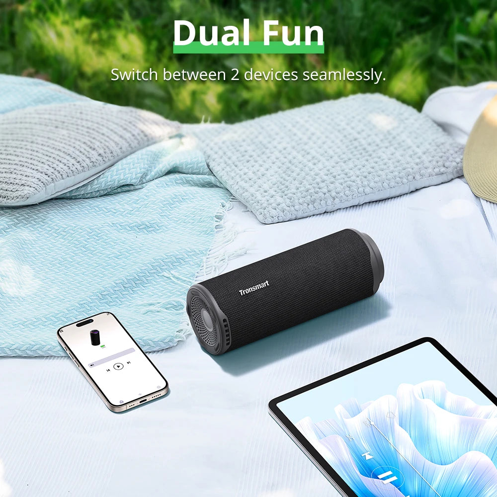 Tronsmart T8 Bluetooth Speaker 40W Outdoor Portable Speaker with Deep Bass, SoundPulse, Waterproof IPX7, APP Control,for Camping