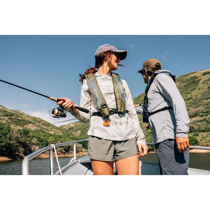 Onyx A/M-24 Automatic/Manual Inflatable Life Jacket, Low Profile, Compact Design, Manual Convertible Inflation Option