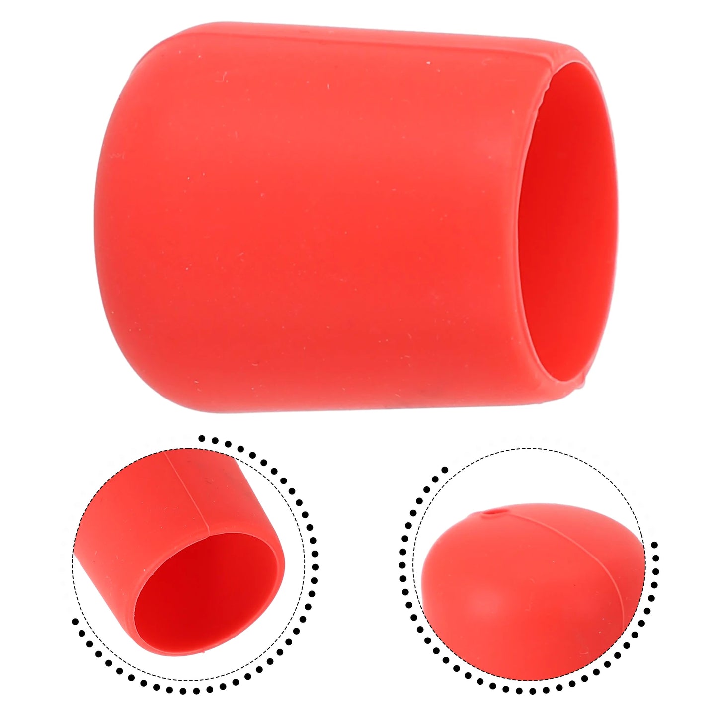 Fishing Rod End Cap Fishing Rod Handle Protective Case Silicone Lure Rod Bottom Protector Fishing Accessories