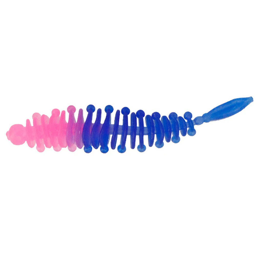 60pcs Fishing Lure Simulation Soft Bait Artificial Worms Goods Flexible Tools Supplies Attractive Baits Device