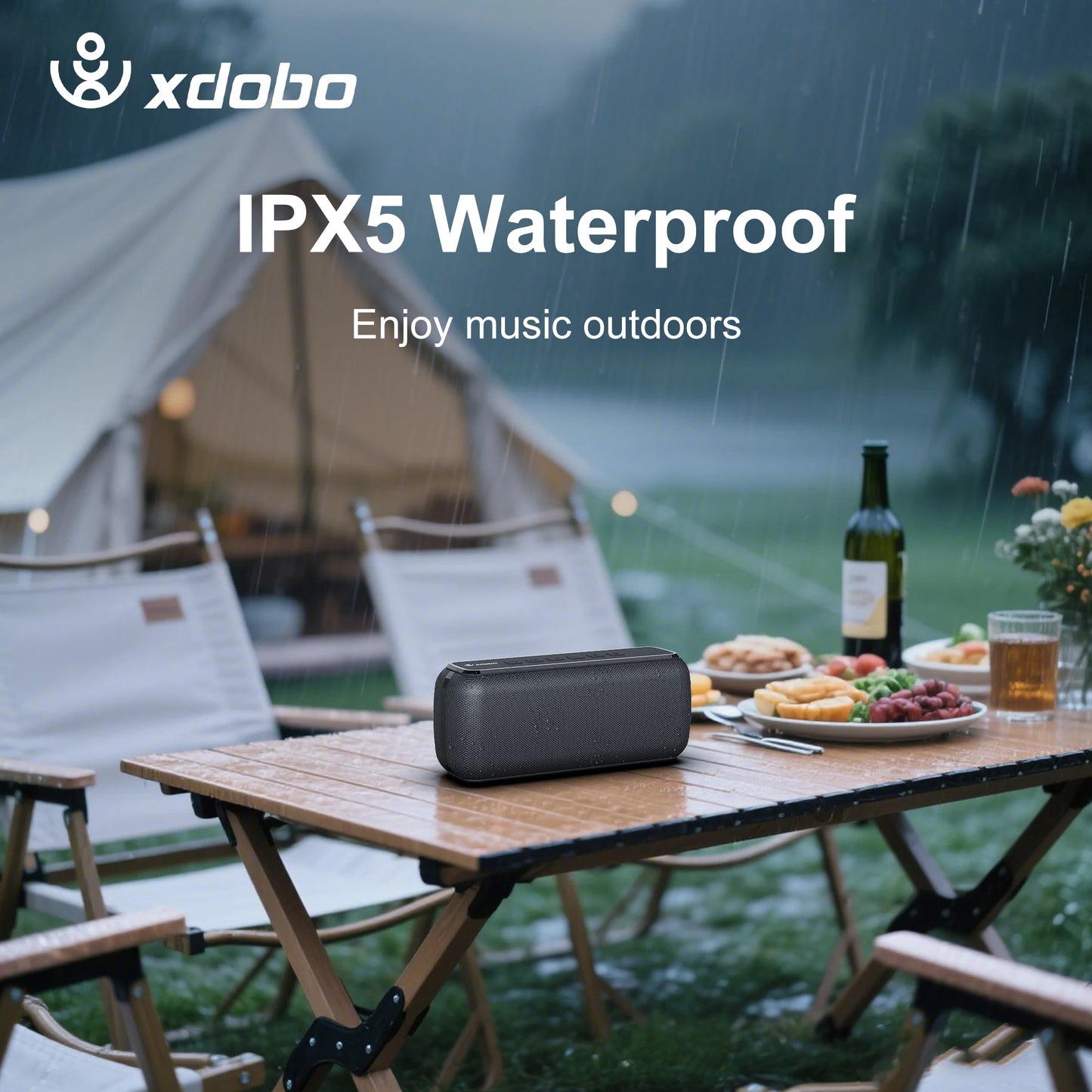 Original XDOBO X8 60W Portable Speakers Bass Subwoofer Wireless Waterproof 6600mAh TWS Support TF/AUX