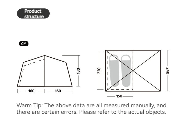 Naturehike Dune 7.6 Camping Tent 2 People 4 Season Tent Ultralight PU2000mm Outdoor Travel iking Tent With Chimney Screen Window