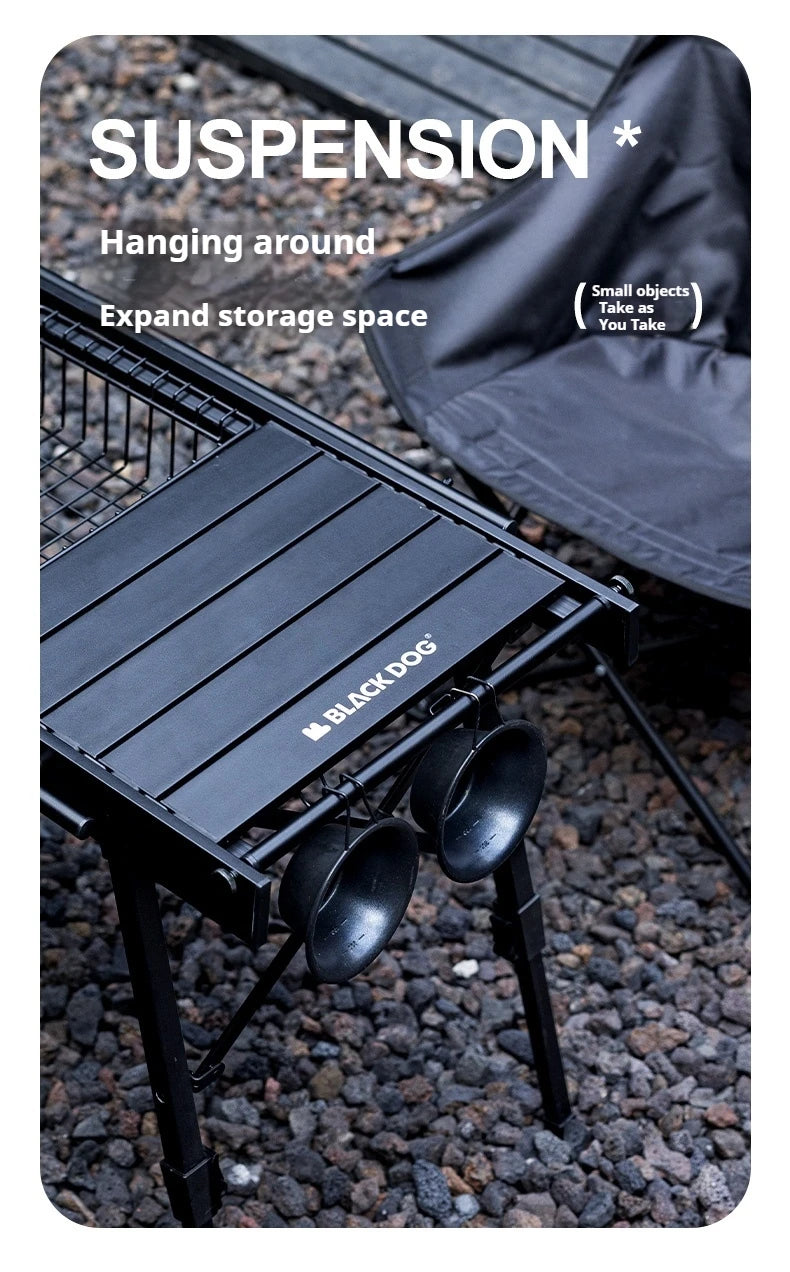 Naturehike BLACKDOG IGT Table Aluminum Alloy Adjustable With Folding Oven Outdoor Camping Multifunctional Portable Picnic Table