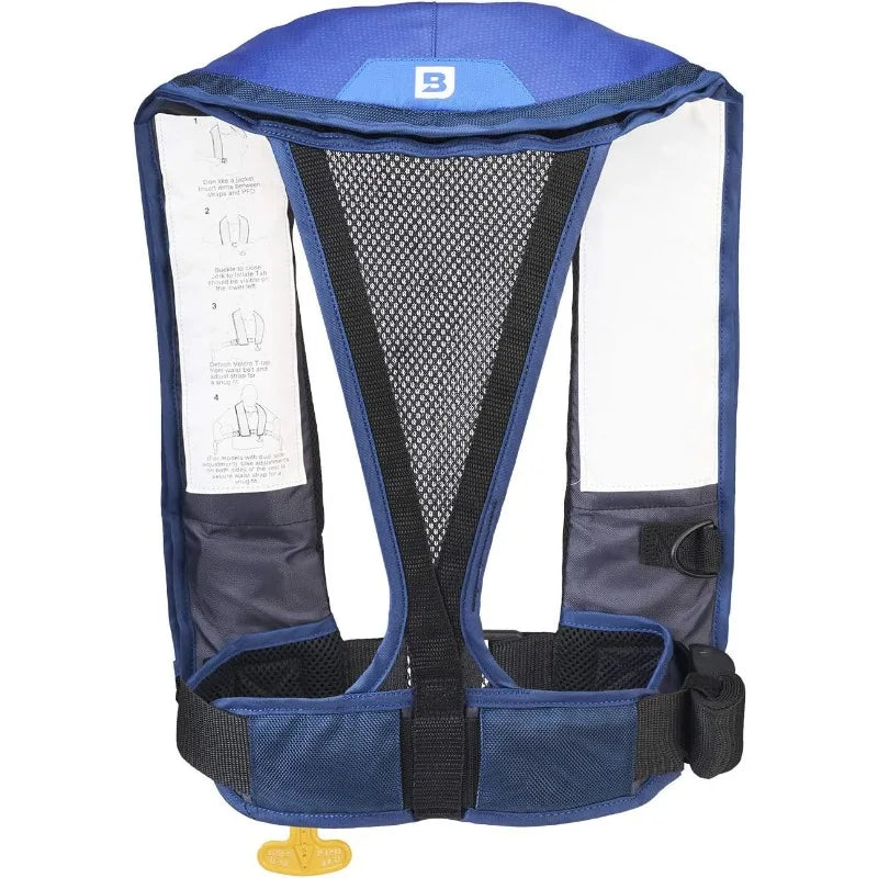 BLUESTORM Atmos 40 Automatic/Manual Inflatable PFD Life Jacket for Adults | US Coast Guard (USCG) Approved Life Vest