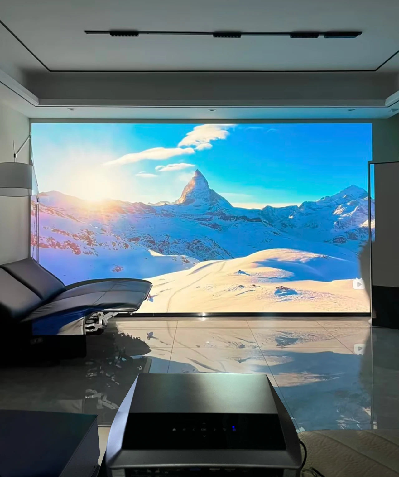 4K Projector for Movies 3500 ANSI Native Full HD Android TV Projector Home Theater Daylight Halloween Video Projectors 5G Wifi