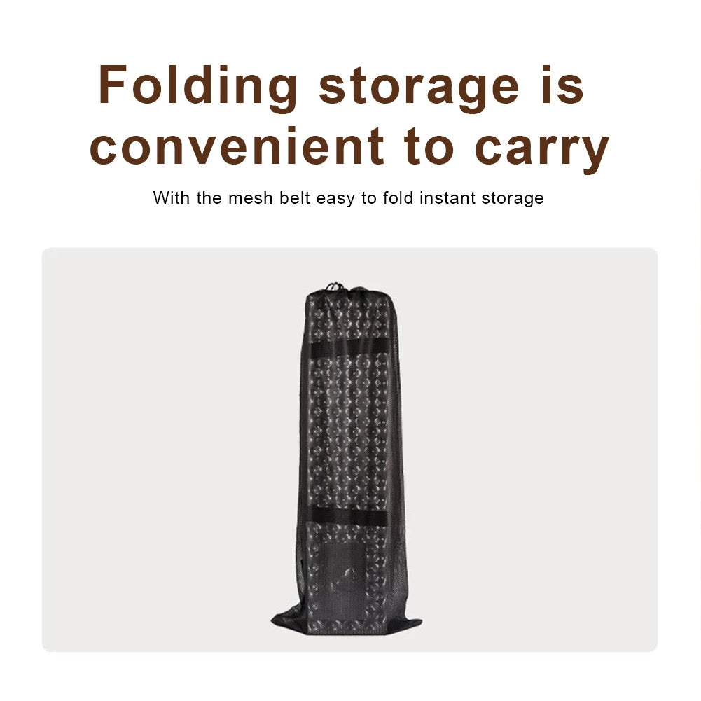 Portable Sleeping Pad with Storage Bag Foldable Camping Mat Aluminum Foil Lightweight Camping Mattress for Outdoor Hiking