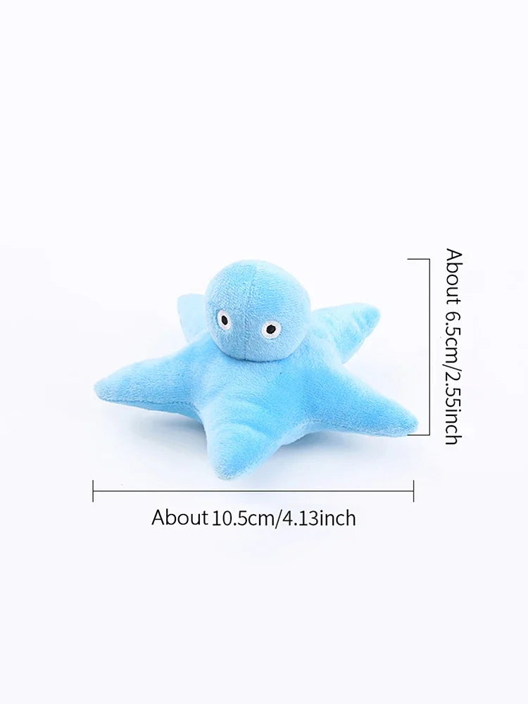 Cat Toys Ocean Catnip plush toys Bite resistant teething pet supplies