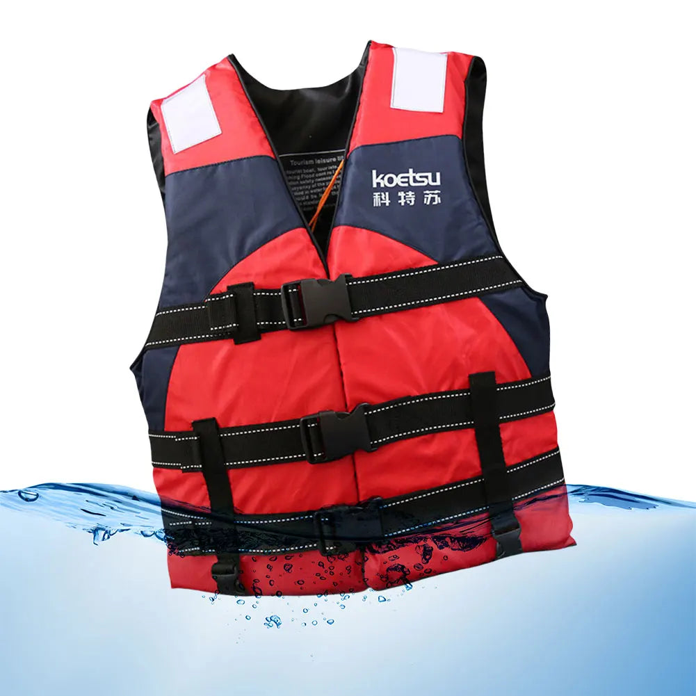 Portable Swim Jacket Reflective Swimming Life Vest Water Sports Safety Vest for Snorkeling Swimming Kayaking Boating
