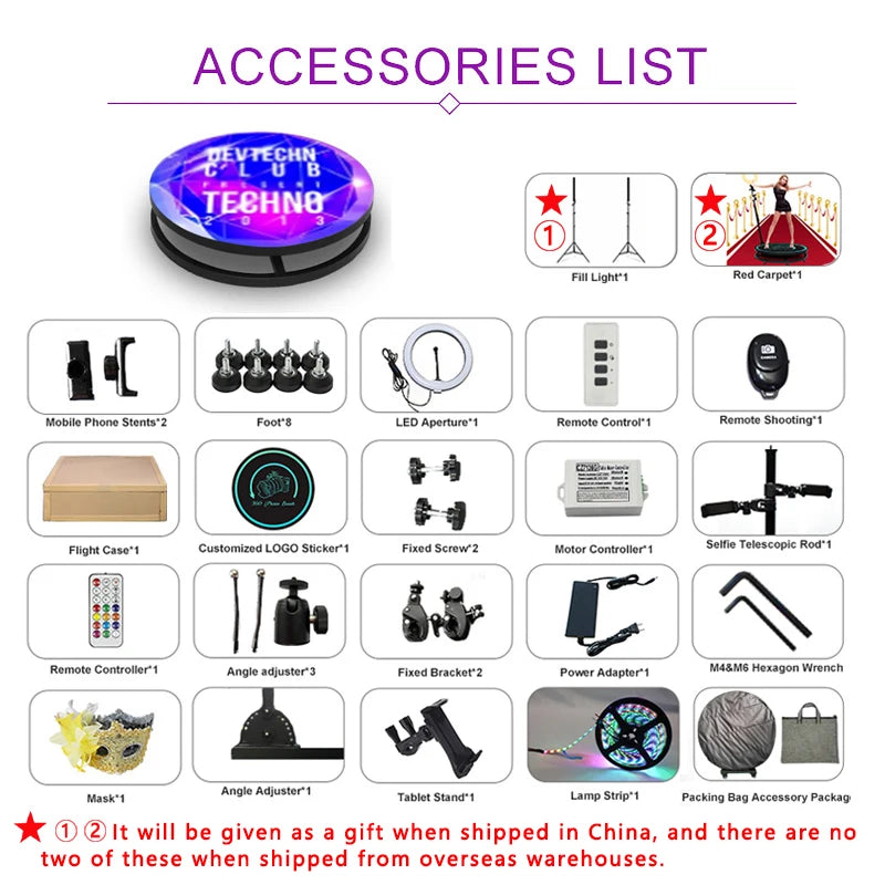 360 Photo Booth insta 360 Machine Camera APP Lights For Parties With Software Logo Customization Automatic 360 Spin Camera Booth