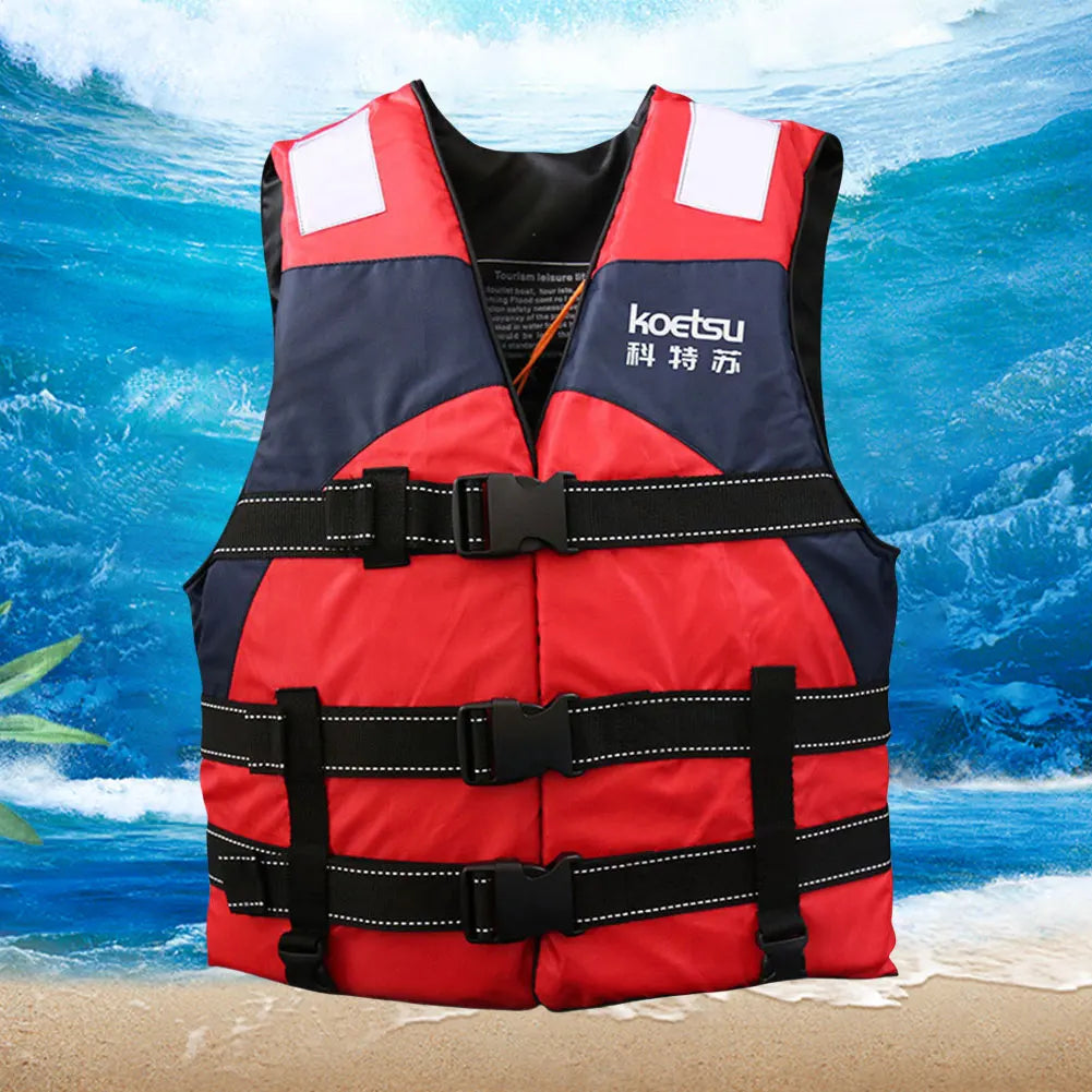 Portable Swim Jacket Reflective Swimming Life Vest Water Sports Safety Vest for Snorkeling Swimming Kayaking Boating