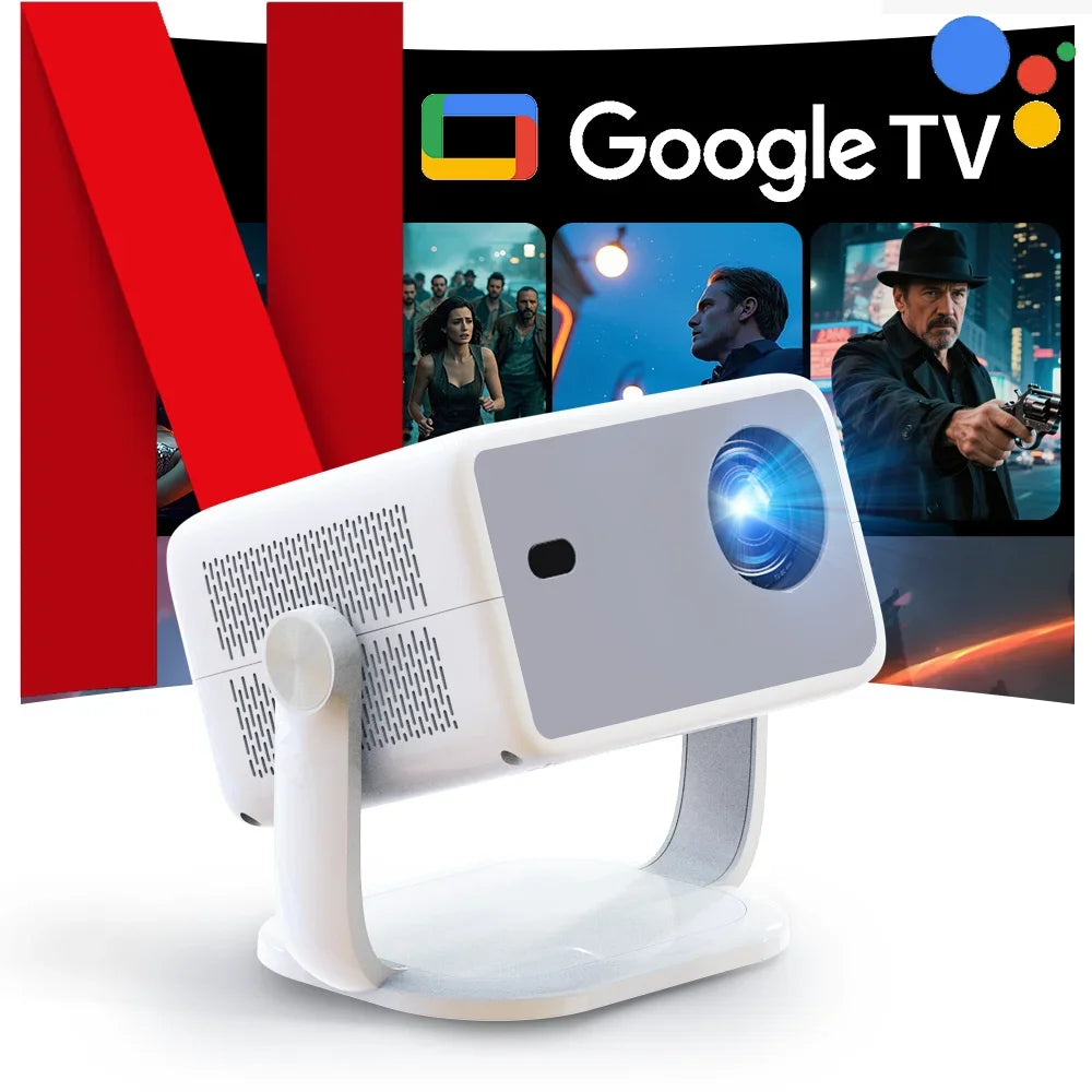 LynCast 4K L018 Projector 800ANSI Native 1080P Auto Focus & Keystone 360° Rotate Android 11 BT5.2 WIFI6 Portable Home Theater