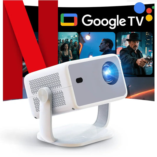 LynCast 4K L018 Projector 800ANSI Native 1080P Auto Focus & Keystone 360° Rotate Android 11 BT5.2 WIFI6 Portable Home Theater