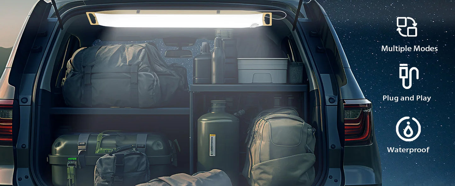 SELORSS Rechargeable Portable Camping Strong Light Waterproof 2000 mAh Tent Lamp Spotlight Outdoor Camping Work Repair Lighting