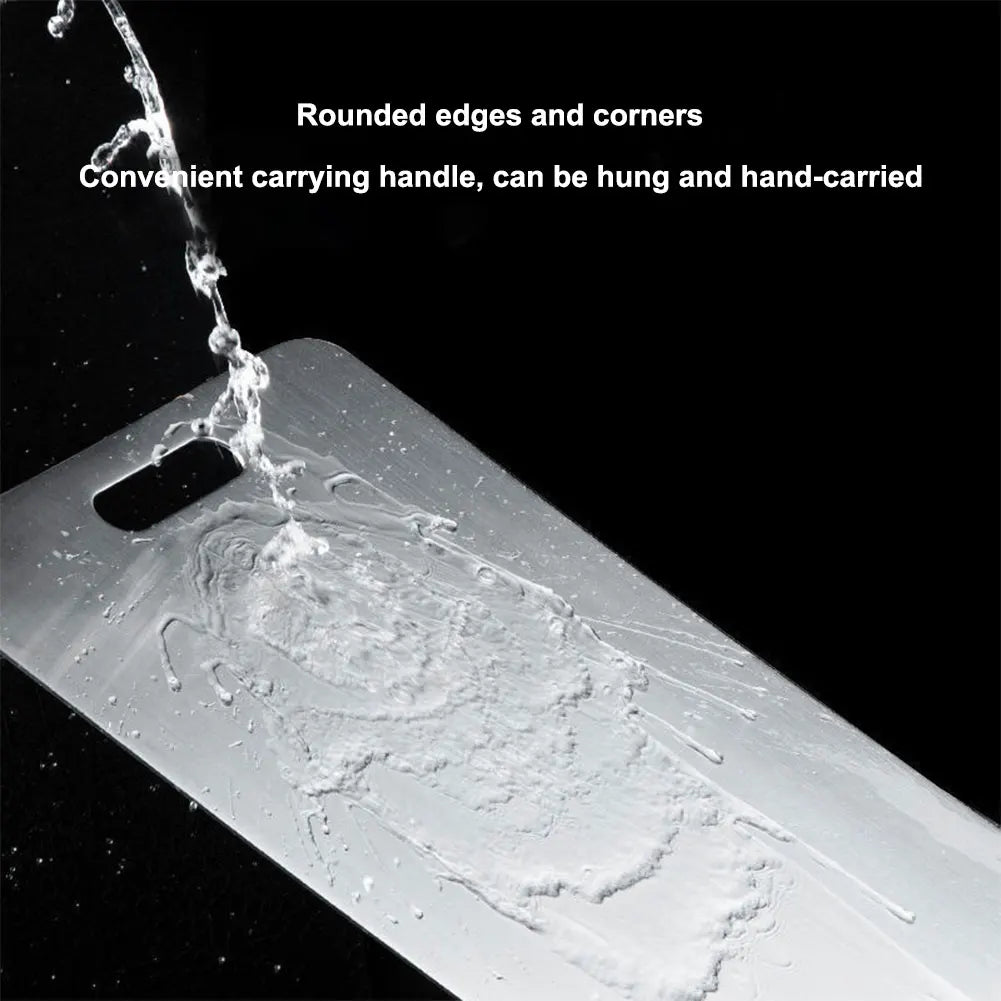 Stainless Steel Cutting Board Double Sided Chopping Board Thickened Pastry Board for Kitchen for Meat Fruit Vegetables Baby Food