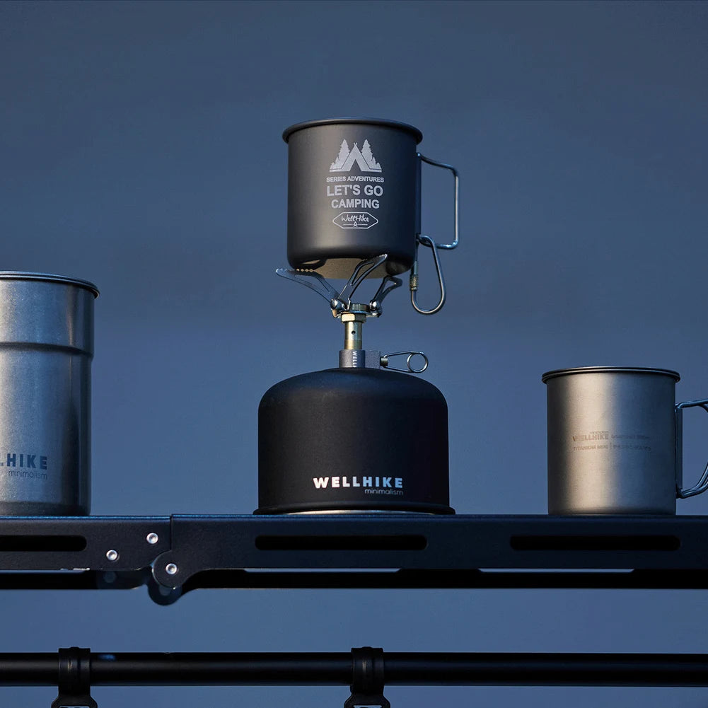 Folding Camping Stove Camping Stove Stand Burner Lightweight Mini Gas Stove Portable Survival Furnace for Outdoor Cooking