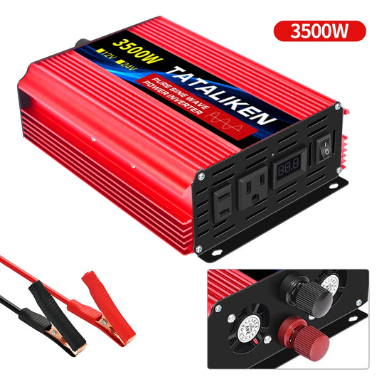 Pure Sine Wave Inverter DC12V/24V To AC110V 60HZ 1600W 2500W 3500W 4500W 5000W 6000W 7000W 8000W Power Voltage Converte