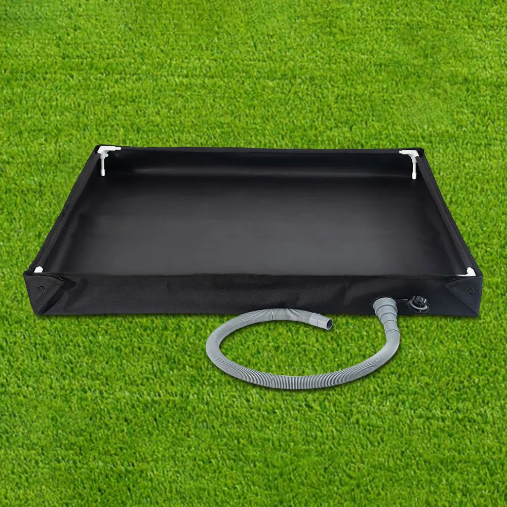 Portable Shower Pan with Drain Hose Camping Shower Base Outdoor Tent Shower Tray for RV Outdoor Camping Shower Beach Pet Bath