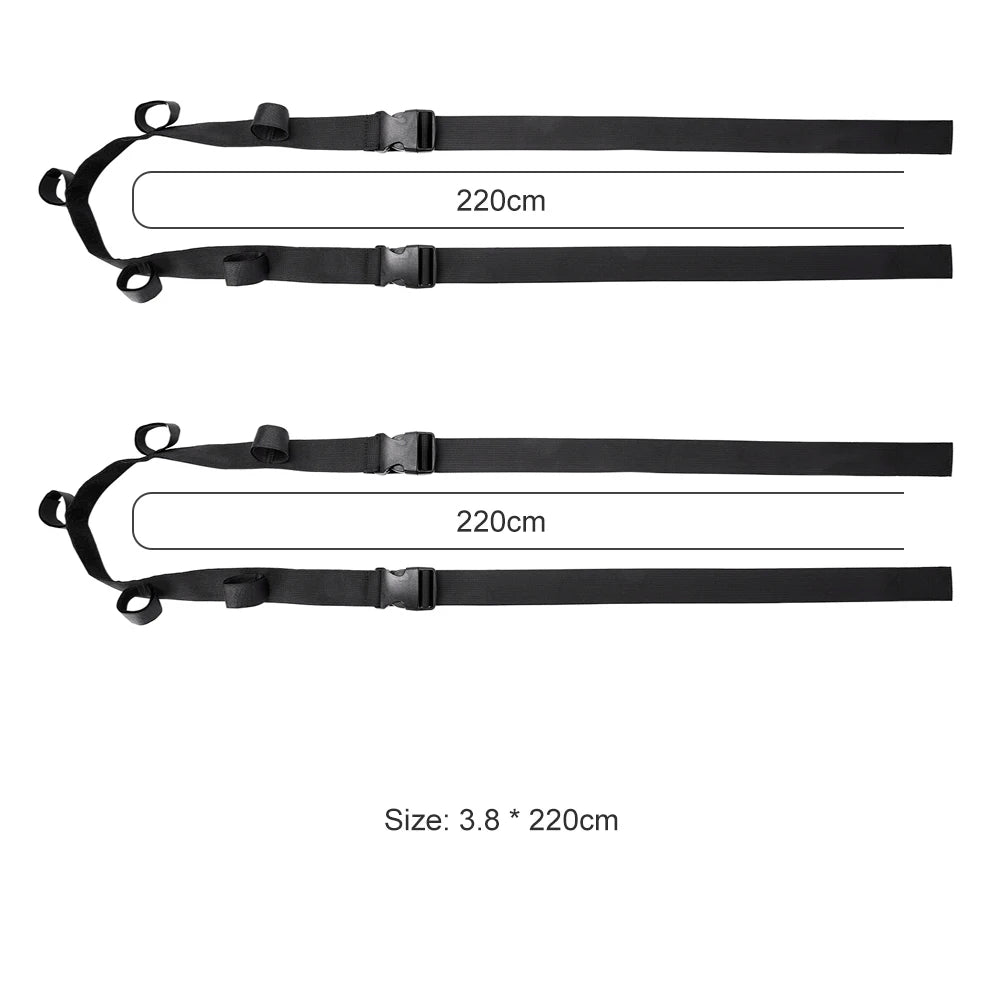 2x Fishing Vehicle Rod Carrier Rod Holder for Car Belt Strap Tie Fishing Tackles