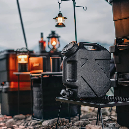 Portable Camping Bucket Water Storage 10L Large Capacity Drinking Water Canister with Detachable Faucet Travel Camping Supplies