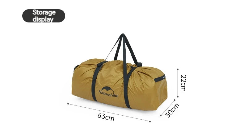 Naturehike Dune 7.6 Camping Tent 2 People 4 Season Tent Ultralight PU2000mm Outdoor Travel iking Tent With Chimney Screen Window