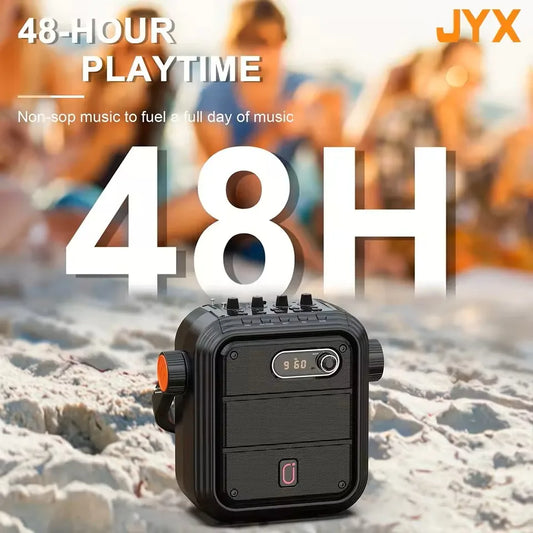 Bluetooth Speaker, Wireless Speaker with 2 Microphone, FM Radio, Portable Karaoke Machine, Home Karaoke System with Remote