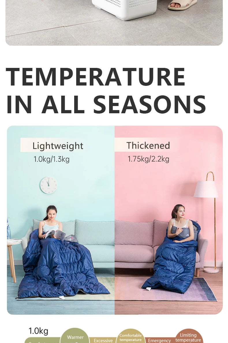 BISINNA Camping Sleeping Bag Ultralight Waterproof Warm Envelope Backpacking Sleeping Bags for Outdoor Traveling Hiking