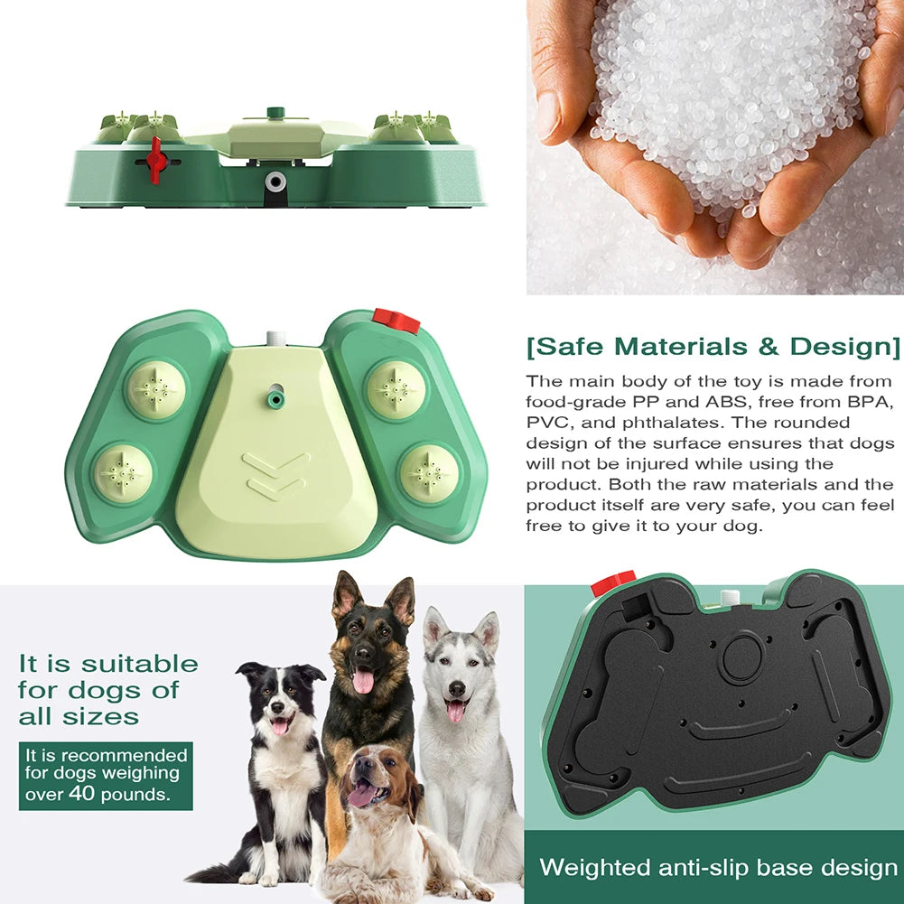 Dog Sprinkler Dog Water Fountain Adjustable Angle & Speed Dog Water Dispenser Toy BPA Free Pet Water Toy for Large Dog