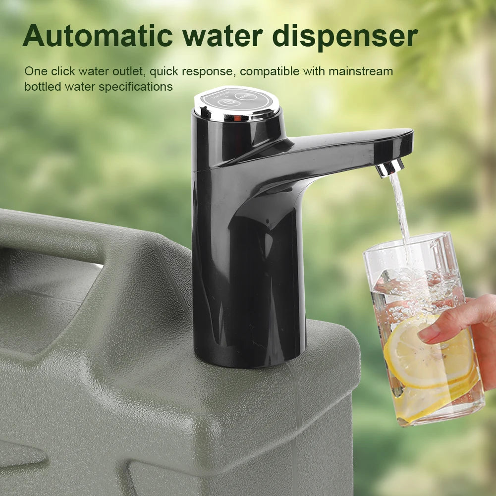 Electric Water Pump USB Rechargeable Portable Water Dispenser One Key Switch Mini Water Pump for Outdoor Camping