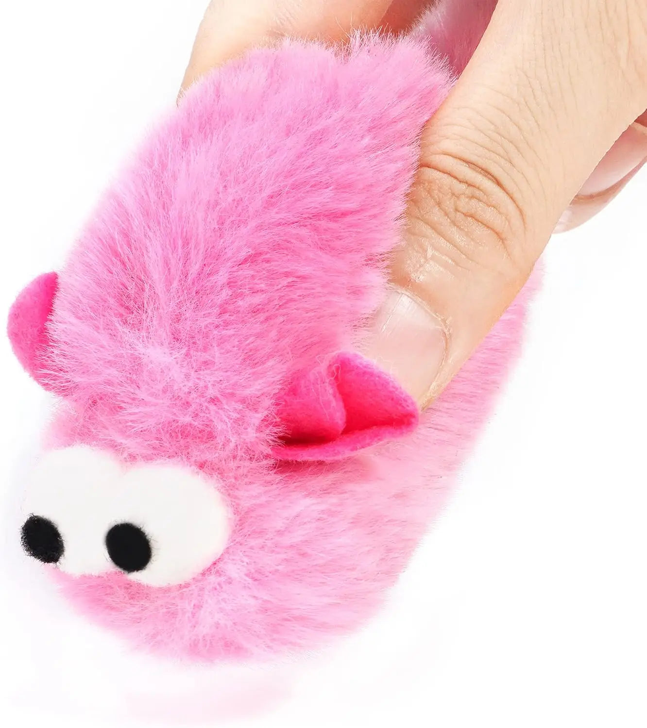 4 Packs 15 Inch Long Soft Plush Cat Toys Mice with Bell Rustle Sound Small Mouse Activity Interactive Toy