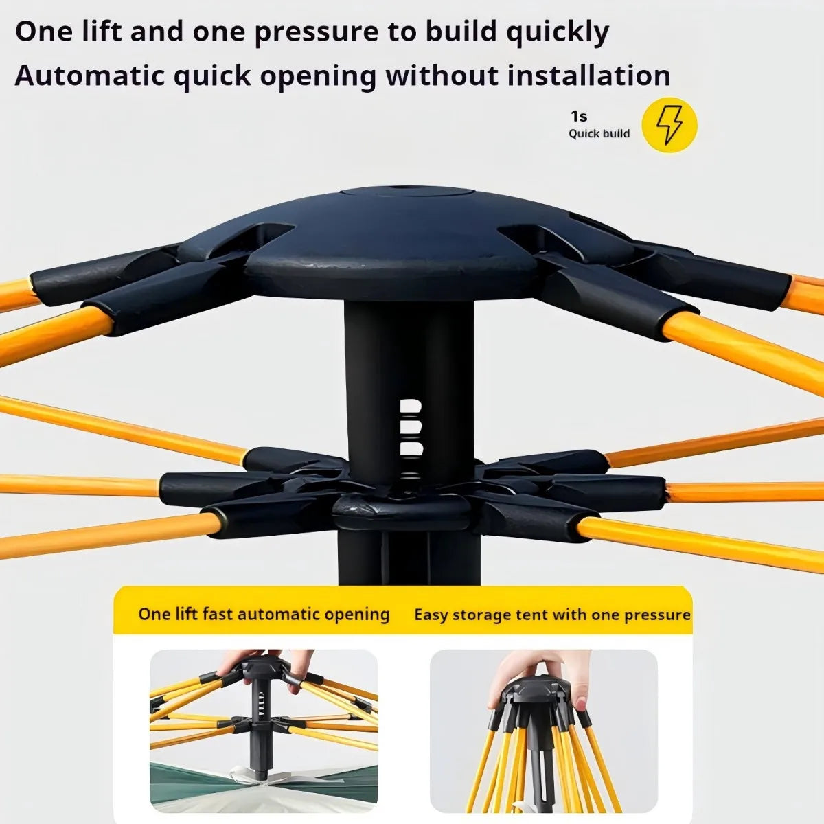 Automatic Quick-opening Tent Outdoor Self-driving Travel Camping Tent Automatic Quick-open Tent Two doors and two windows