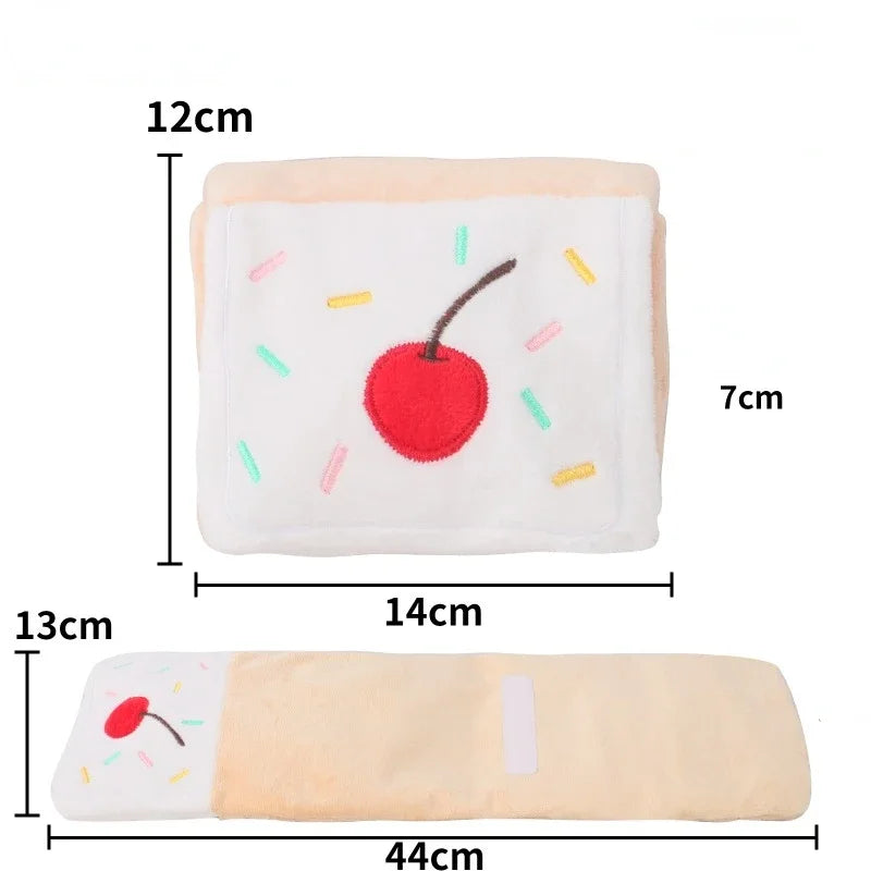 Dog Toy Stuffed Food Toy Cake Ins Interactive New Resistant Simulation Dog Hide Pet Nosework Toy Bite Roll Squeaky