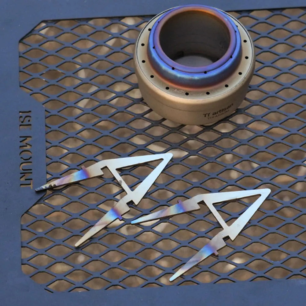 Alcohol Stove Internal Bracket Stainless Steel Portable Alcohol Stove Bracket Detachable Camping Pot Stand for Family Picnics