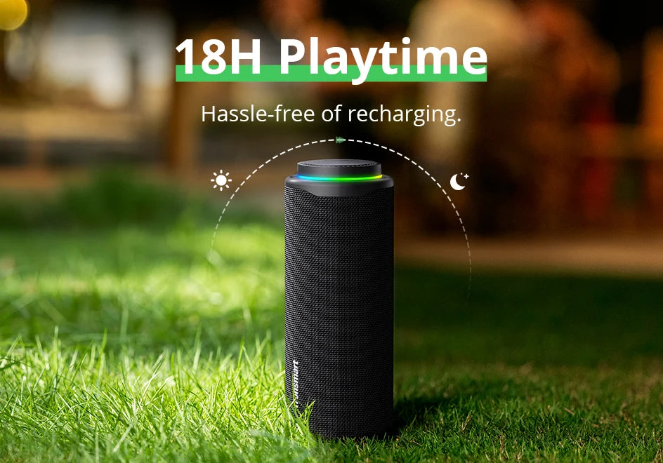 Tronsmart T8 Bluetooth Speaker 40W Outdoor Portable Speaker with Deep Bass, SoundPulse, Waterproof IPX7, APP Control,for Camping