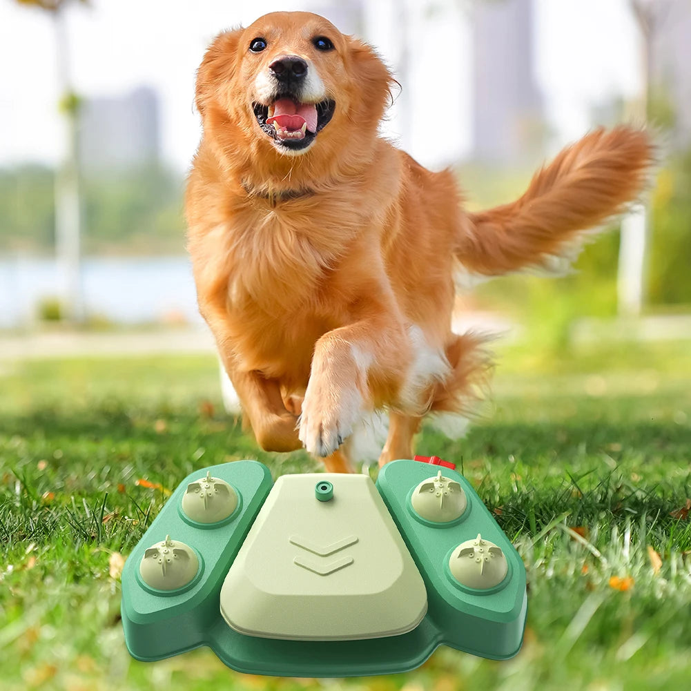 Dog Sprinkler Dog Water Fountain Adjustable Angle & Speed Dog Water Dispenser Toy BPA Free Pet Water Toy for Large Dog