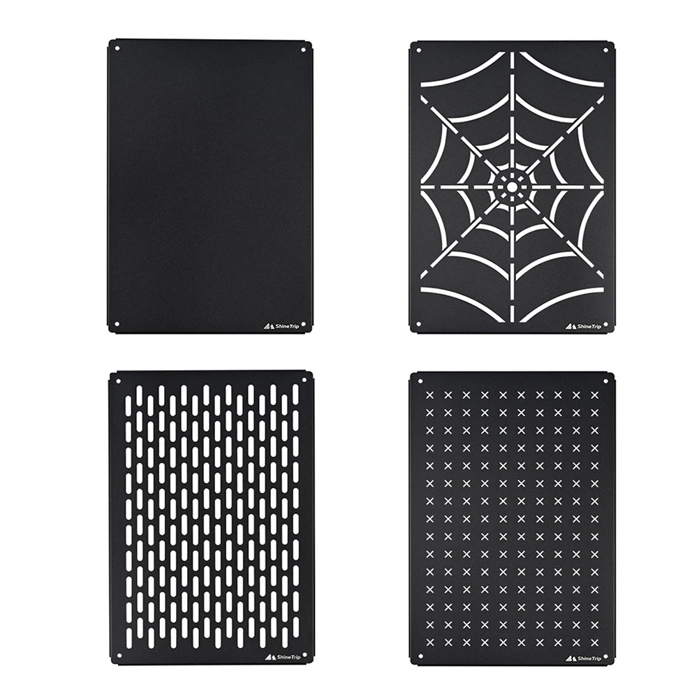 Outdoor IGT Tables Unit Portable Camping Table Unit Board Stainless Steel Free Combination Removable for Hiking Fishing Picnic