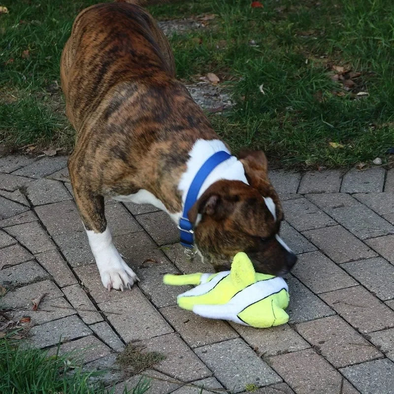 Pet toys, puppy toys, polyester fiber filled manatee and fish plush toys, suitable for medium and large dogs