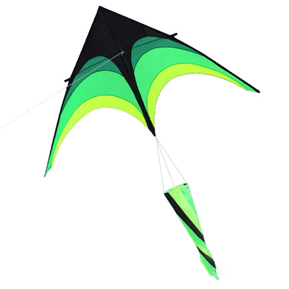 1.6m Large Delta Kite Toy Easy To Fly Primary Stunt Kite 10 Meter Tail Flight Kite with Wheel Line for Kids Adults for Outdoor