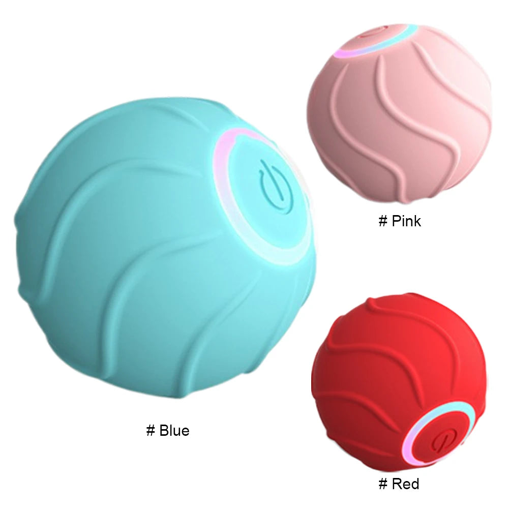 Cat Rolling Ball Obstacle Avoidance Interactive Cat Toy Ball USB Rechargeable Automatic Bouncing Ball Electric Pet Supplies