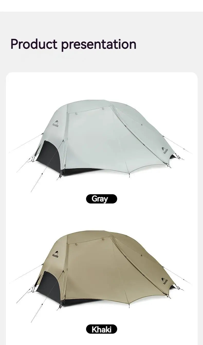 Naturehike Star River UL Camping Tent 15D Silicone Ultralight Portable 2 Person 3 Seasons Outdoor Travel Hiking Tent With Mat