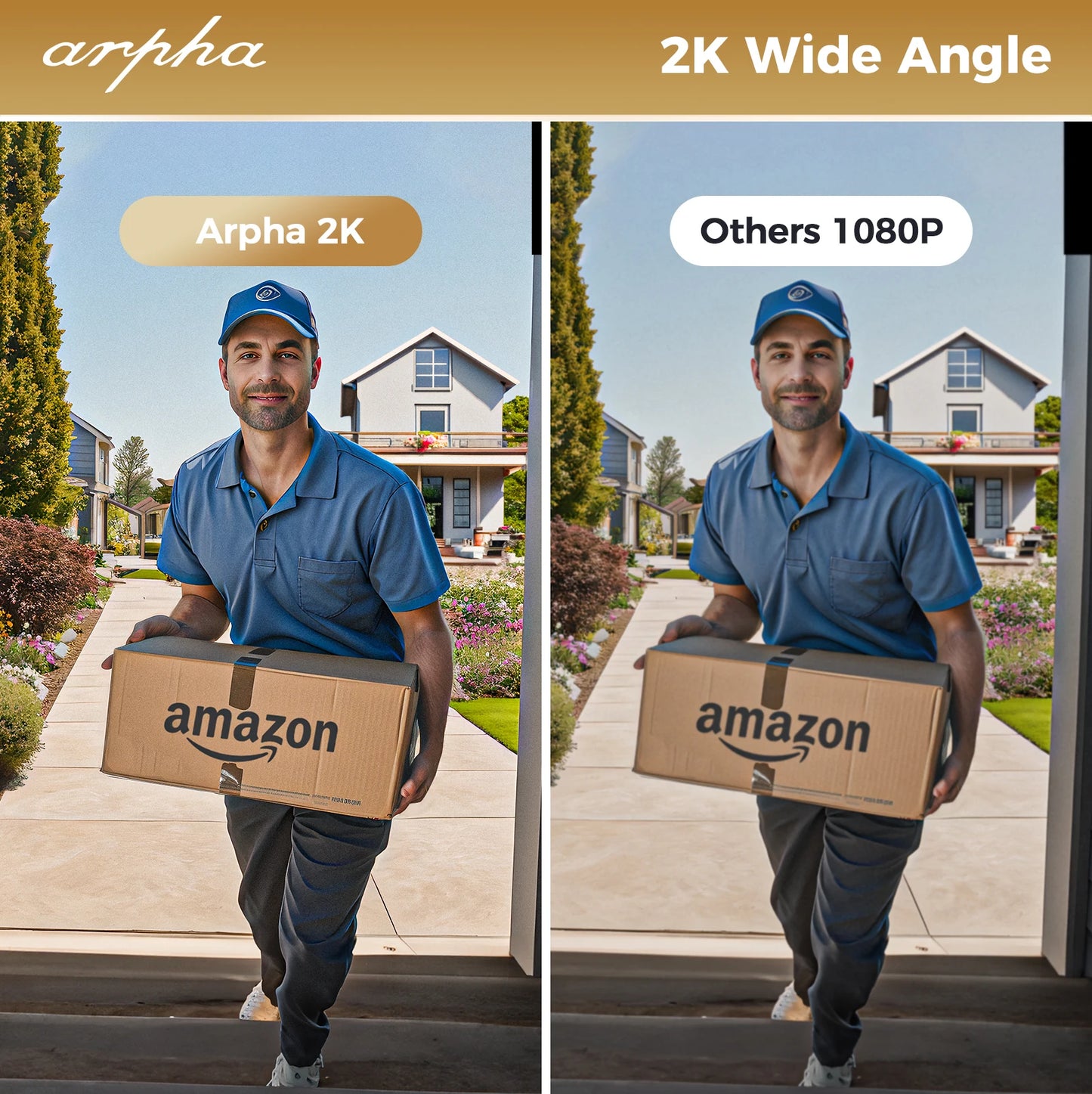 Arpha Smart Door Lock AL501 6 in 1 WiFi Smart Door Lock with Video Doorbell & Fingerprint 32GB Keyless Entry Digital Keypad