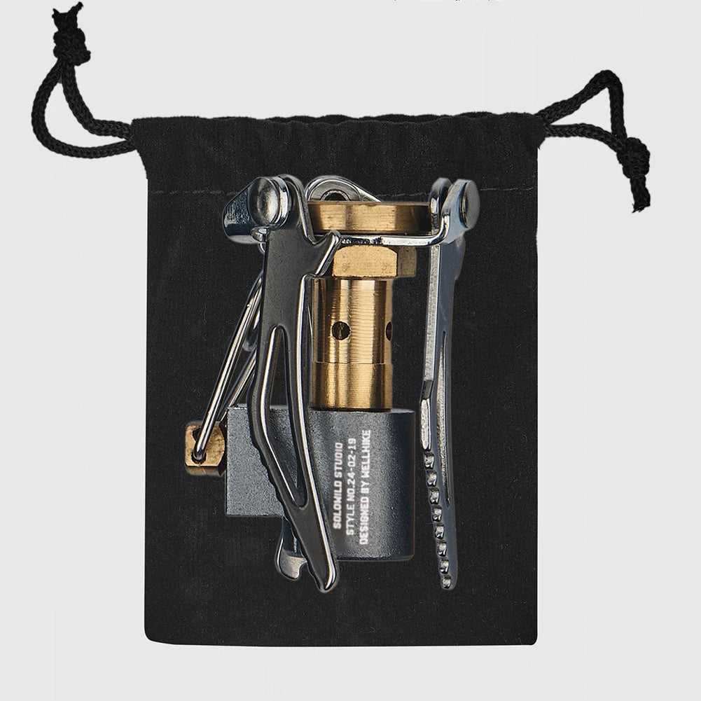 Folding Camping Stove Camping Stove Stand Burner Lightweight Mini Gas Stove Portable Survival Furnace for Outdoor Cooking