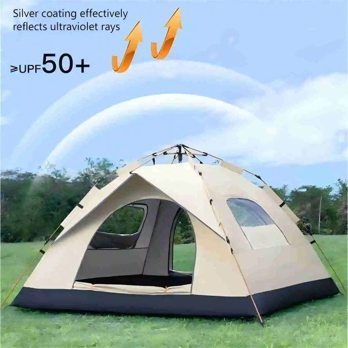 Automatic Quick-opening Tent Outdoor Self-driving Travel Camping Tent Automatic Quick-open Tent Two doors and two windows