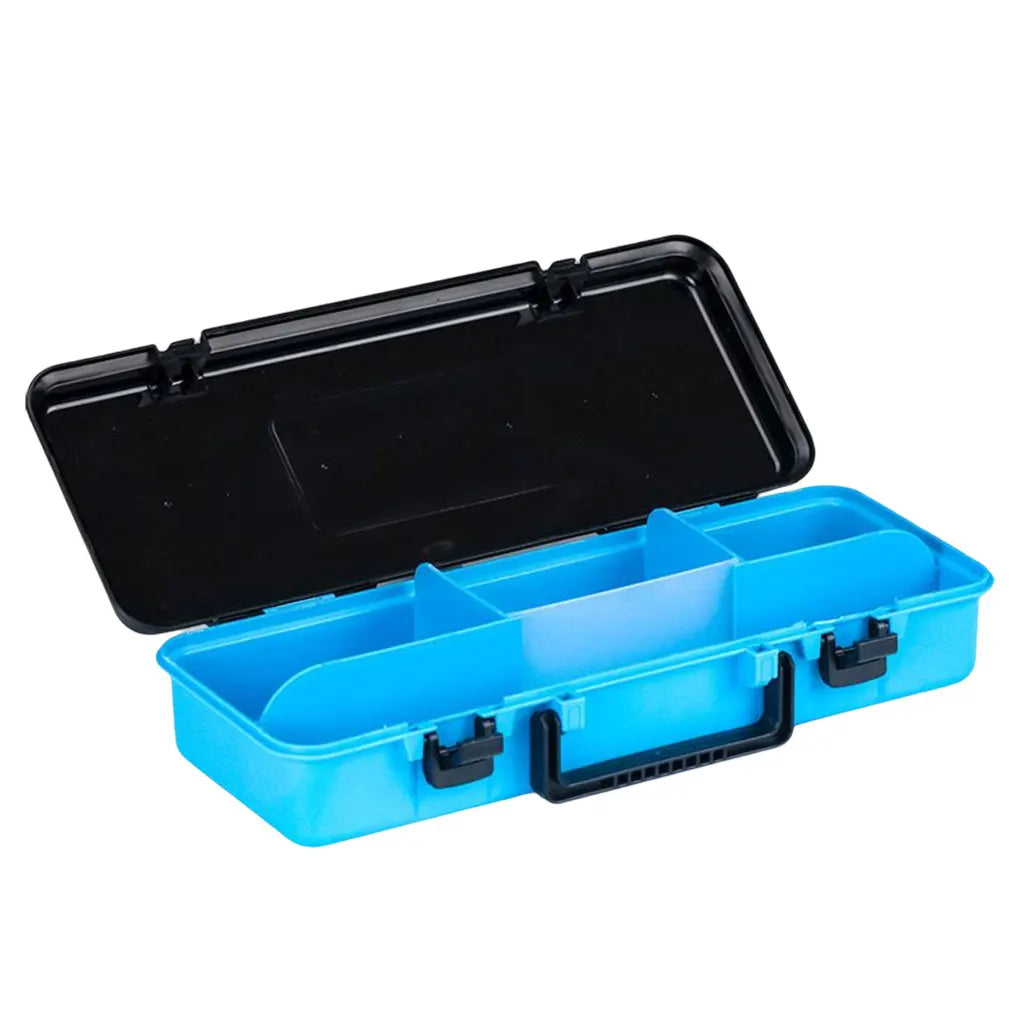 Fishing Tackle Box Handle Bait Lure Case Supply Hooks Organizer Blue